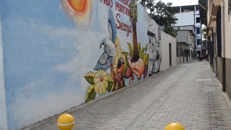 El callejón Secoya se intervino con trabajos de alcantarillado sanitario, colocación de postes ornamentales, luces LED y cableado eléctrico soterrado.