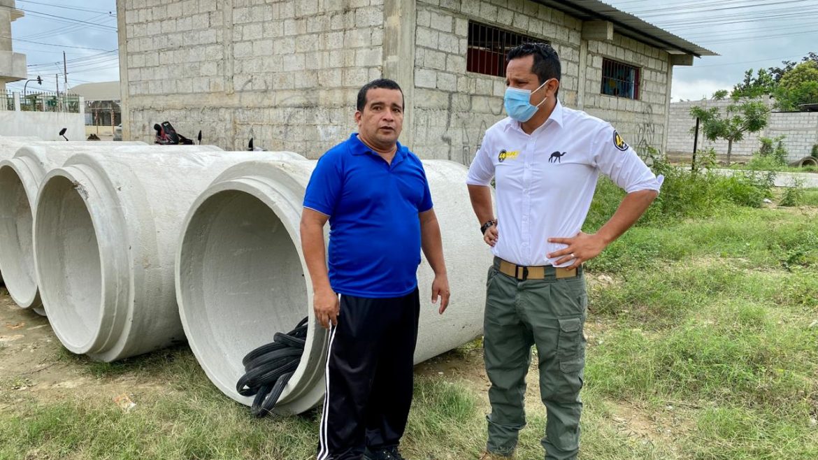 Tras varios años de espera, Cdla. Nueva Esperanza se beneficiará con entubamiento de canal de aguas lluvias