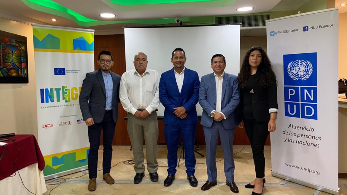 Alcaldes de Machala, Santa Rosa y Huaquillas trabajarán en programas de empleabilidad y emprendimiento para promover el desarrollo económico y la integración de personas en movilidad humana en sus localidades