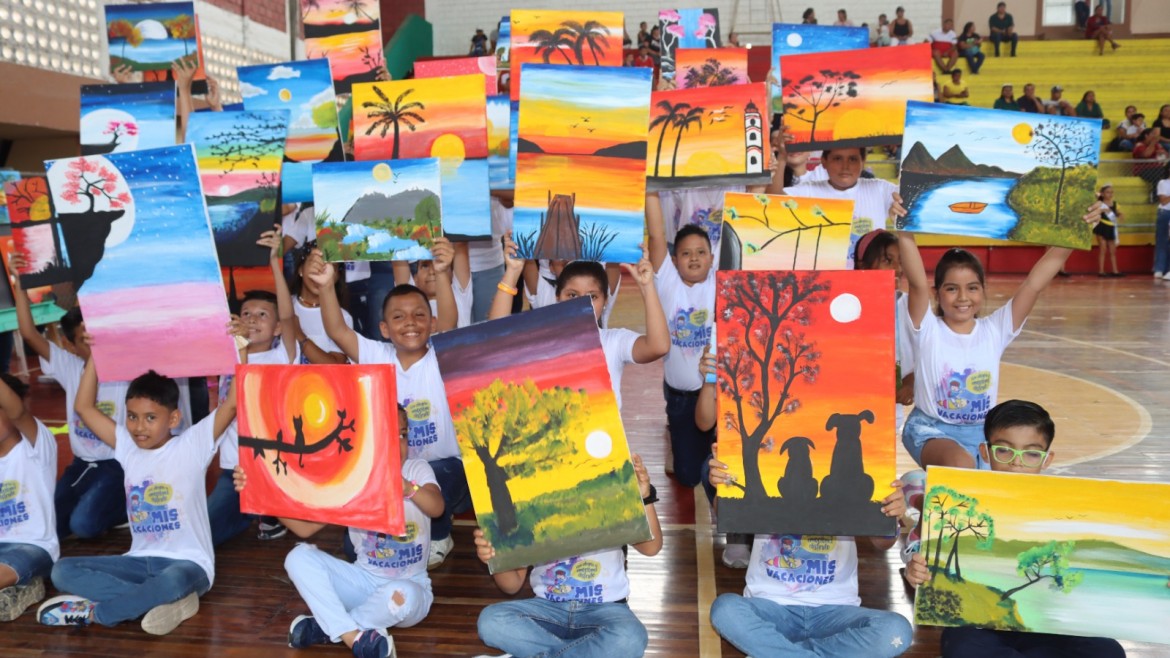 Municipio de Santa Rosa clausuró curso vacacional con la participación de 500 niños y niñas