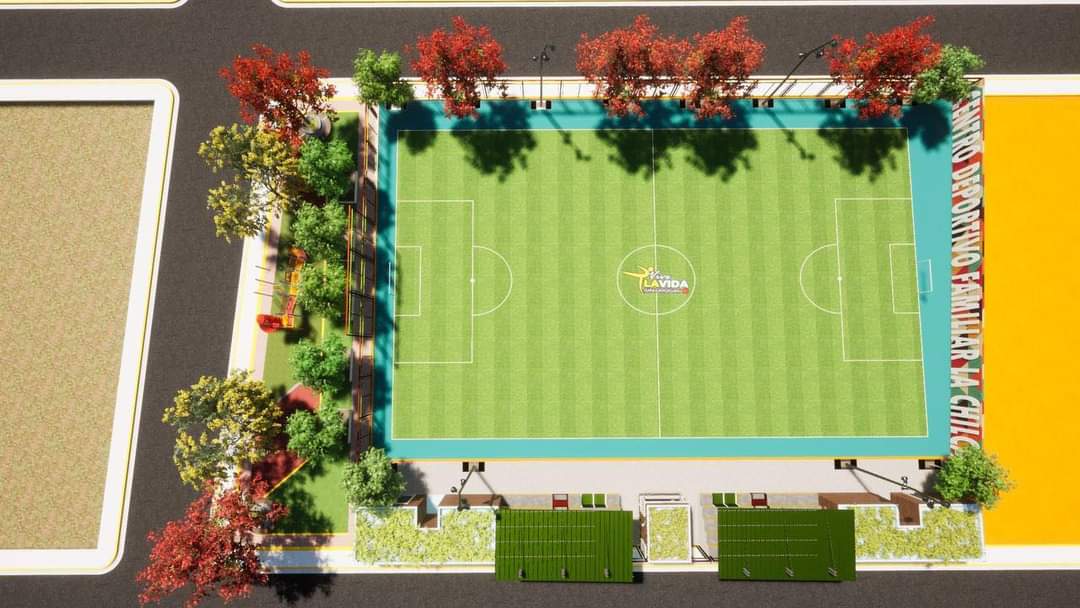 En la parroquia Torata: 40% de avance registra la obra de construcción del Centro Deportivo Familiar del sitio La Chilca