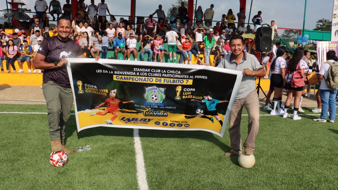 Alcalde Larry Vite inauguró eventos deportivos en beneficio de niños, jóvenes y adultos del cantón Santa Rosa.