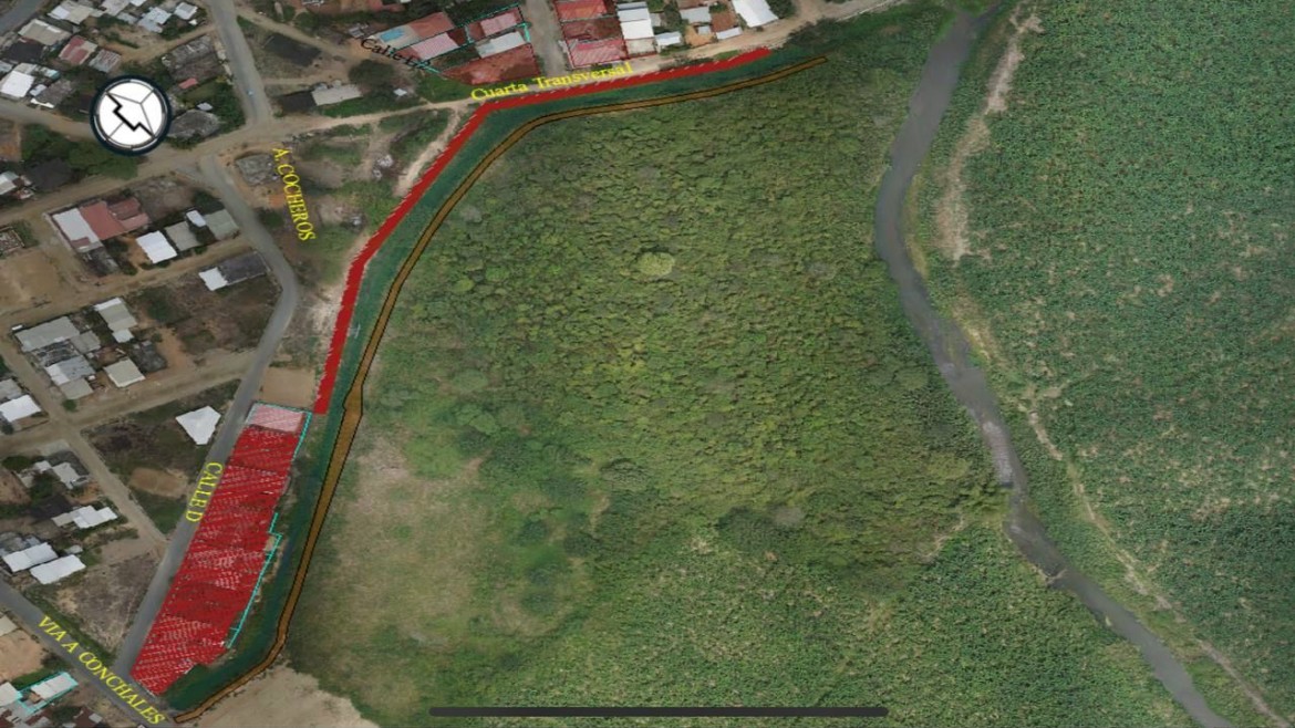 Municipio de Santa Rosa socializa obra de construcción de muro de gaviones y hormigón armado para el canal que atraviesa los barrios Mi Rosita y José María Ollague