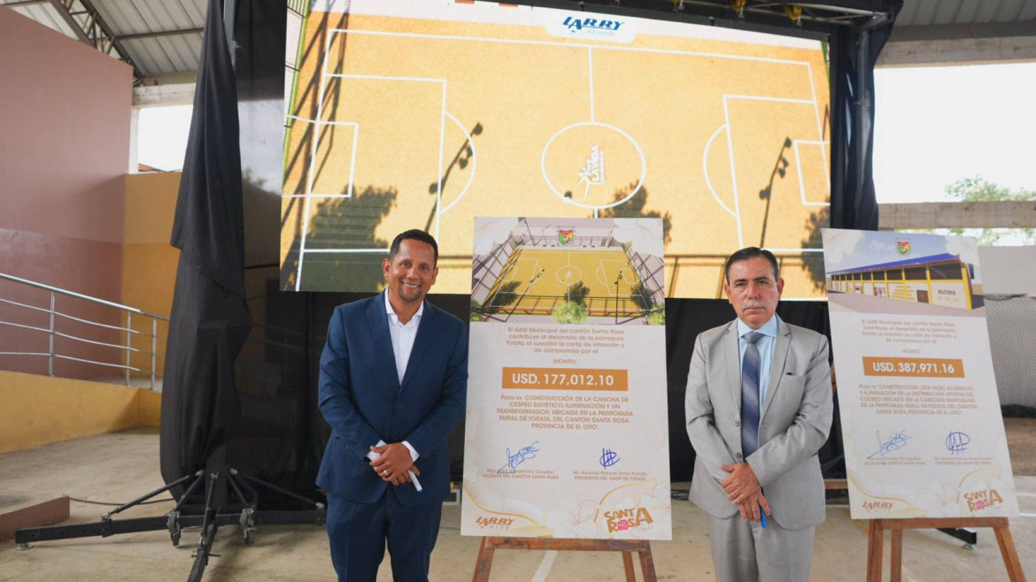 Torata celebró 39 años de parroquialización con desfile cívico y firma de convenios por más de $800.000