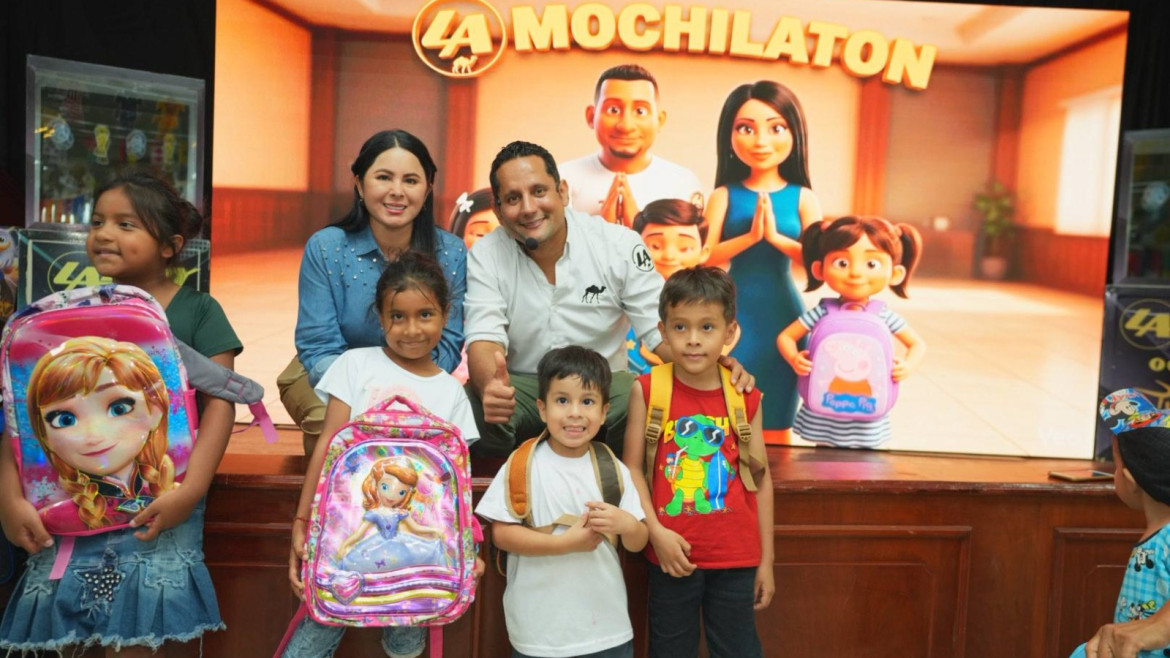 Alcalde Larry Vite impulsa quinta edición de la “Mochilatón” en apoyo a la educación y a las familias santarroseñas