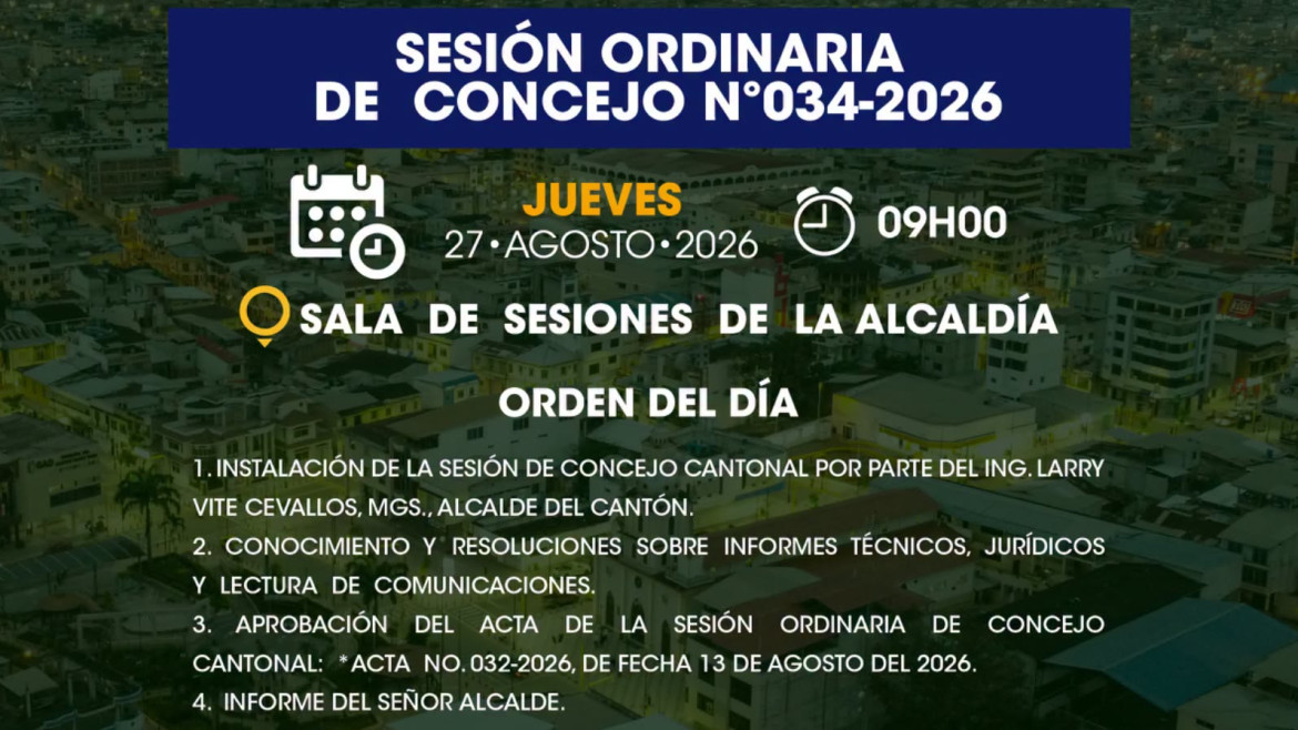 Sesión de Concejo Nº 034-2026